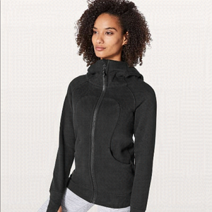 LULULEMON Faded Black grey Scuba Hoodie Jacket 4